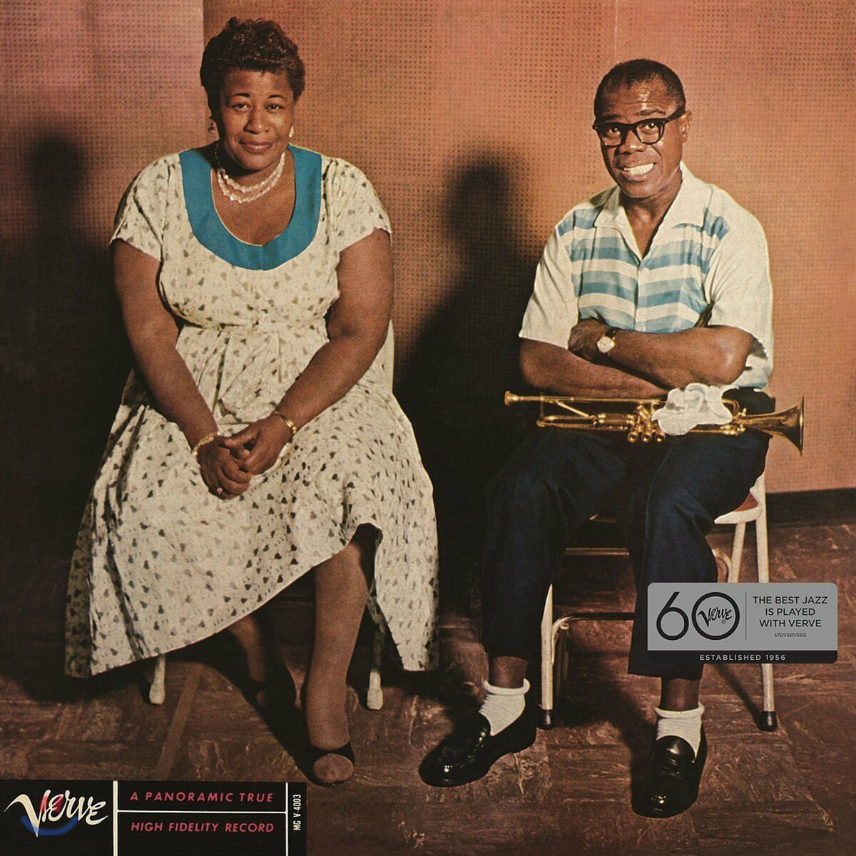 Ella Fitzgerald와 Louis Armstrong의 Ella and Louis 앨범 커버